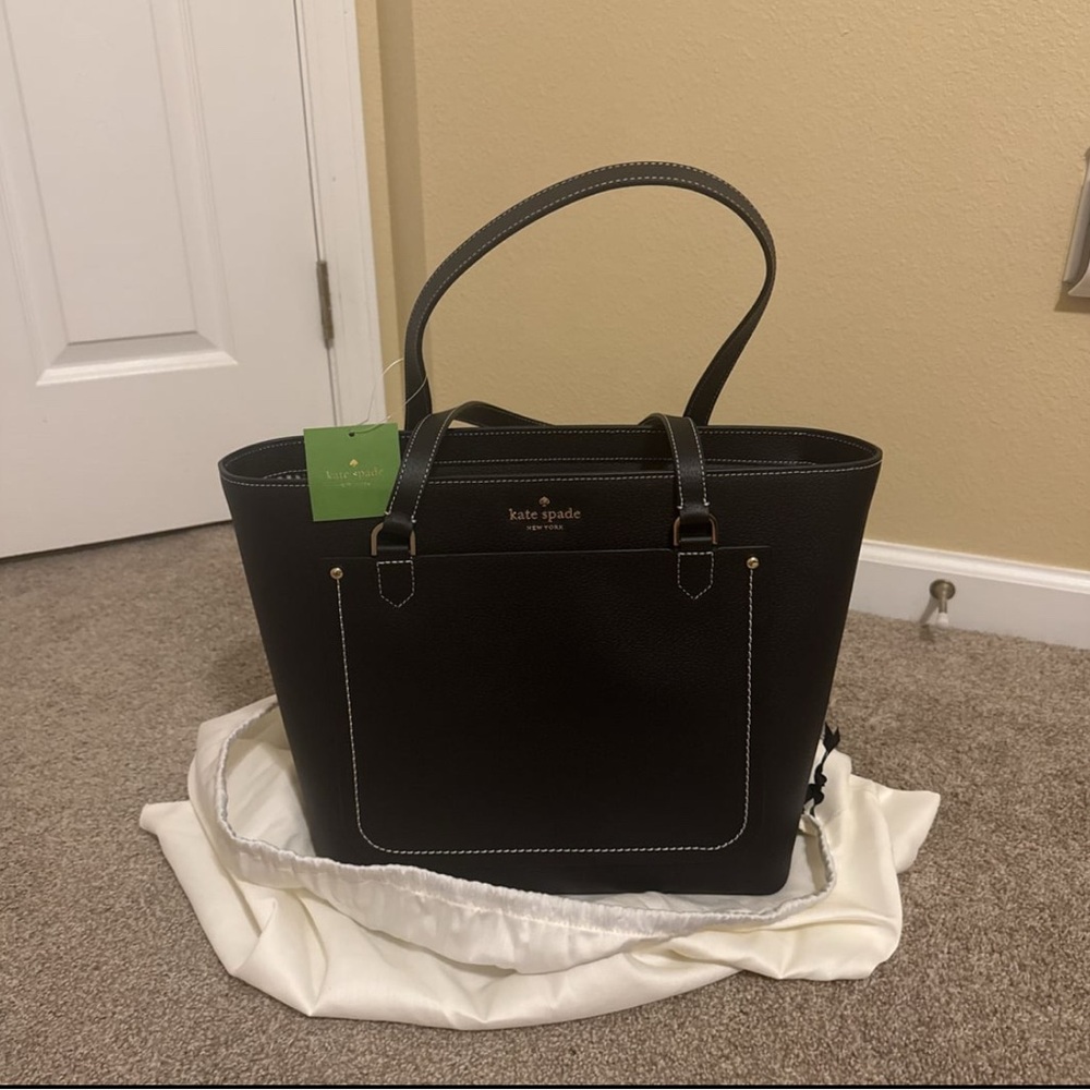 Kate‎ Spade Black Leather Tote